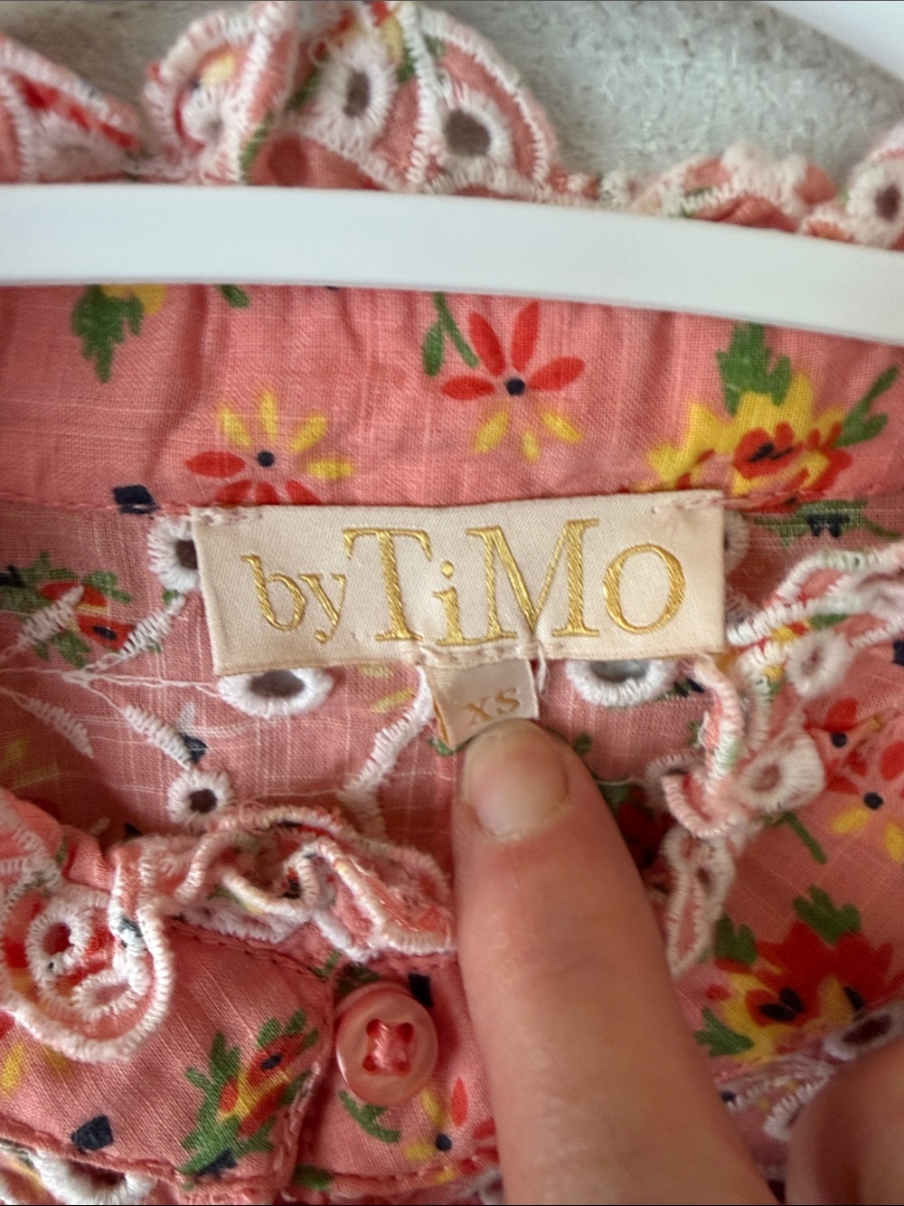 Romantic Prairie Floral Cotton Maxi Dress Embroidered Boho Cottagecore - Picture 11 of 12